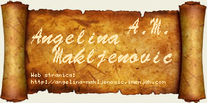 Angelina Makljenović vizit kartica